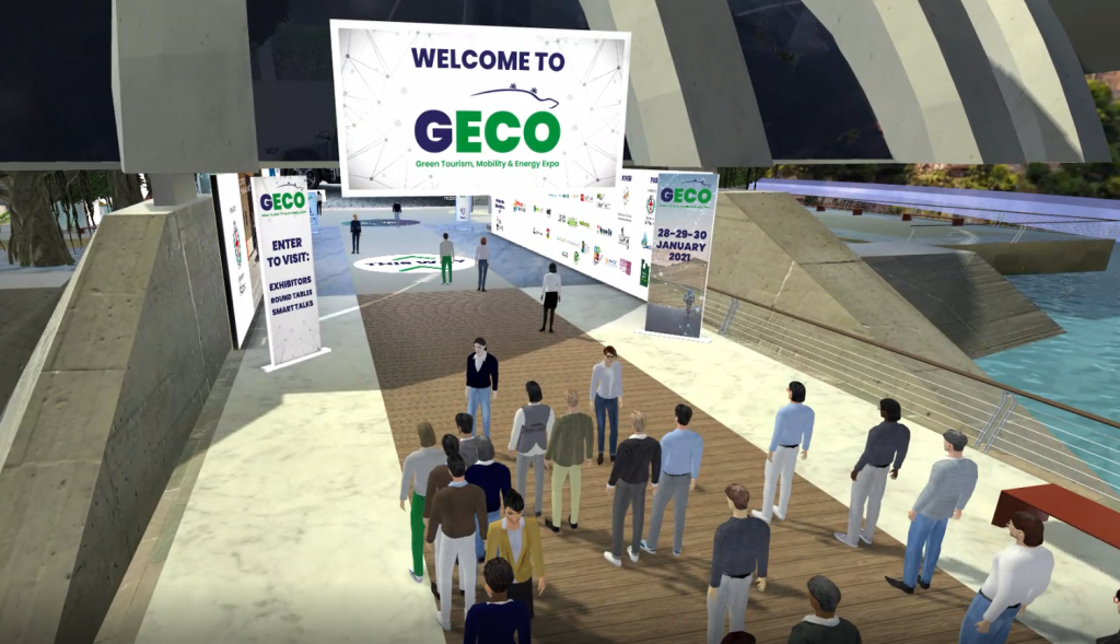 attending a virtual trade show
