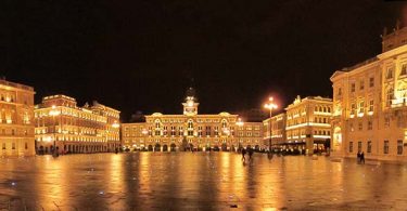 Trieste visit locations in italy cities nitght