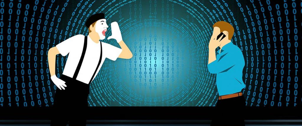 eventi smartphone attenzione illustrazione