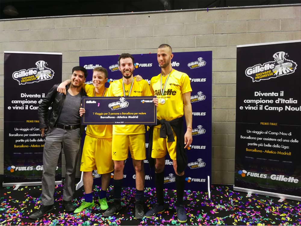 football sporting event fubles gillette prize
