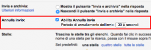 gmail annulla invio