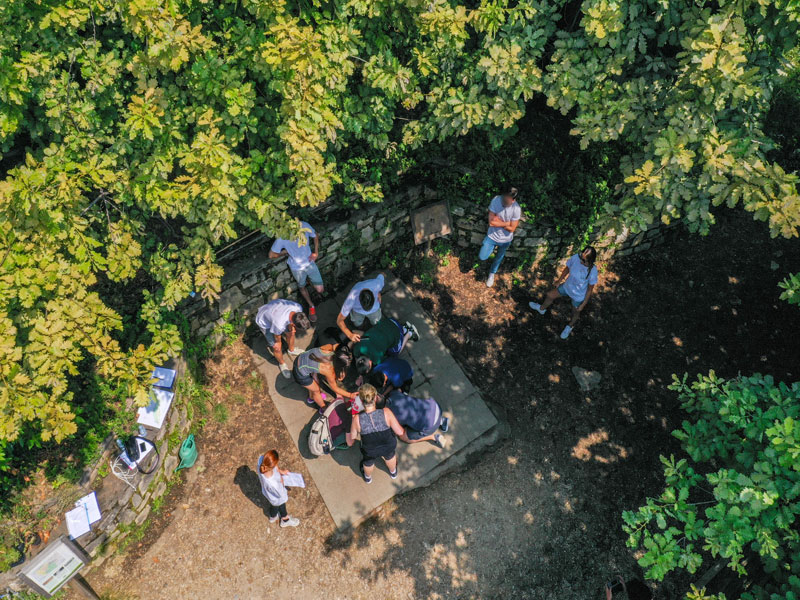 hold a team-building session in Franciacorta