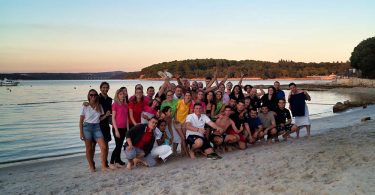 incentive travel croatia team beach