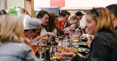 organise a company dinner in italy